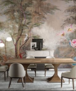 3D YENİ TASARIM TROPICAL DUVAR KAĞIDI 6023041